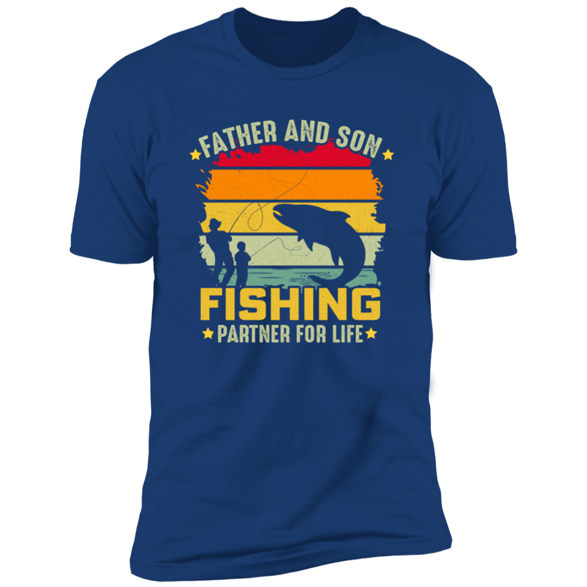 Father and Son Fishing, Short Sleeve T-Shirt