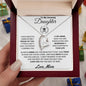 To My Amazing Daughter from Mom. Forever Love Necklace.