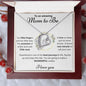 To an Amazing Mom to Be. Forever Love Necklace.