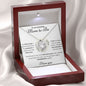 To an Amazing Mom to Be. Forever Love Necklace.