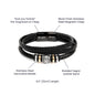 To My Son Bracelet. Special Graduation Gift. Men's Bracelet.