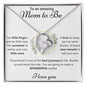 To an Amazing Mom to Be. Forever Love Necklace.