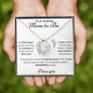 To an Amazing Mom to Be. Forever Love Necklace.