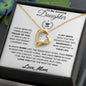To My Amazing Daughter from Mom. Forever Love Necklace.