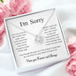 I'm Sorry. Love Knot Necklace.