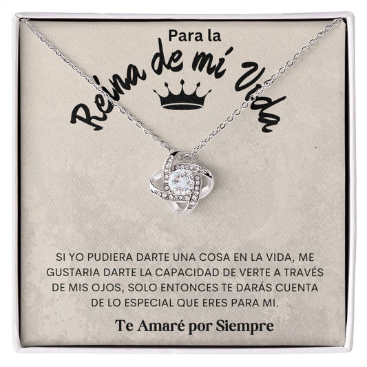 Para la Reina de mi Vida. Love Knot Necklace.
